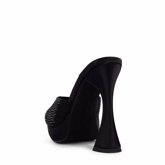 Jeffrey Campbell Hollywood Rhinestone Platform Sandals Size 7 - Picture 7 of 13